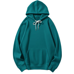 Sweat-shirt et pantalon de survêtement en molleton de coton unisexe tendance, sur mesure, style streetwear, doublé, épais, confortable, élégant, sweat-shirt pour femme - Product Image 5