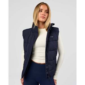 Chaleco Acolchado para Mujer - Azul Marino Futuro, Ligero, Aislado y Acolchado - Product Image 2