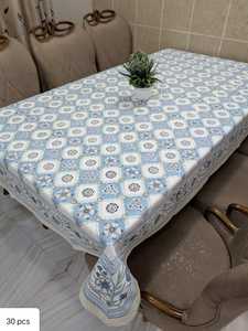 Nappe élégante en coton 100% à imprimé floral, imprimée à la main en blocs, couverture rectangulaire du patrimoine traditionnel, couverture de conception artisanale - Product Image 3