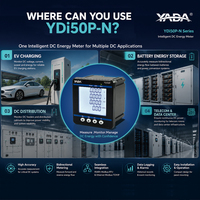 Compteur d'énergie DC 800V bidirectionnel à capteur Hall Modbus pour la recharge de véhicules électriques et la distribution DC BESS