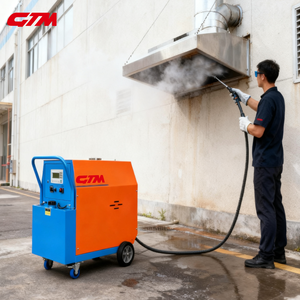 Hidrolavadora Eléctrica Comercial de Alta Resistencia, 20 Bares, <span class=keywords><strong>Agua</strong></span> Caliente <span class=keywords><strong>a</strong></span> Vapor de Alta Presión para Lavado de Autos, Tiendas y Limpieza Industrial - Product Image 1