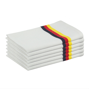Serviette de cuisine tissée en os de hareng en coton recyclé à séchage rapide écologique et élégante - Product Image 1
