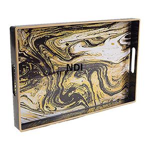 Bandeja de acabado personalizada Nueva llegada DesignTray Home Hotel Catering Uso Bandejas de servidor de alimentos Desayuno y bandeja de servicio de alimentos - Product Image 6