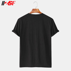 T-shirt décontracté pour homme, mode estivale, manches courtes, col uni, écologique, séchage rapide, respirant, coton/polyester, anti-plis - Product Image 4