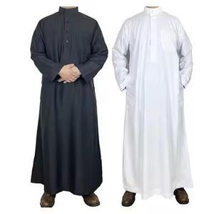 Vente en gros de jubbah marocaine de haute qualité pour hommes, robe arabe musulmane pour hommes, vêtements islamiques - Product Image 1