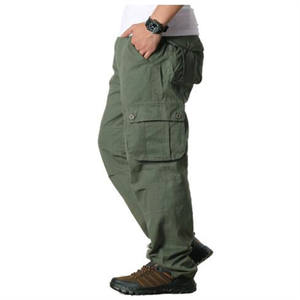 Pantalon Cargo sur mesure pour hommes en pur coton Pantalon Cargo droit ample et décontracté pour hommes - Product Image 6