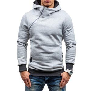 Conjuntos de chándales de poliéster bordados para hombre, sudaderas con cremallera personalizadas, sudaderas con capucha de marca cálidas para exteriores para hombre - Product Image 3