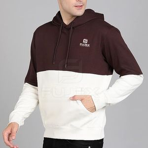 เสื้อฮู้ดผ้าเทอร์รี่สไตล์ลำลองสำหรับผู้ชายขนาดใหญ่พิเศษดีไซน์ใหม่เสื้อผ้าแฟชั่นฤดูหนาวย้อมสีล้วนพร้อมโลโก้ตามสั่ง - Product Image 3