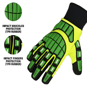 Guantes mecánicos Impacto Mecánico TPR Trabajo Fabricante al por mayor Algodón Logotipo personalizado Guantes DE SEGURIDAD Guantes mecánicos de aceite - Product Image 5
