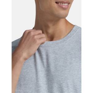 Beige 300g Camiseta de manga corta de algodón pesado Verano Cuello redondo Camisa suelta y base para hombres Mujeres Camiseta básica - Product Image 4