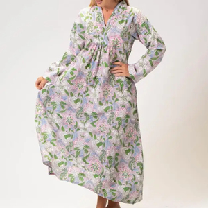 เดรสยาวหนึ่งชิ้น ผู้หญิงสวมชุด เดรสสไตล์ตะวันตก ผู้หญิง - Product Image 1