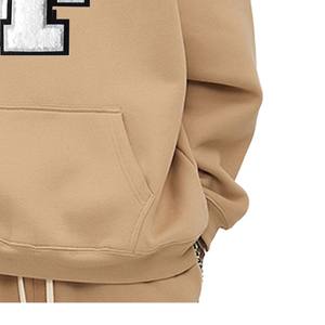 Sudaderas con Capucha Bordadas en Chenilla para Hombre, Hechas a Medida, 100% Algodón, Manga Larga, Antiarrugas, Ropa Casual de Invierno - Product Image 5