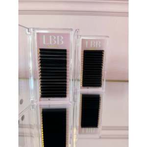 LBB 10mm Volume Tray False <b>Eyelashes</b> 6D-8D Cashmere Silk CC & DD for Handmade Pointy Base 12 Rows - Product Image 4