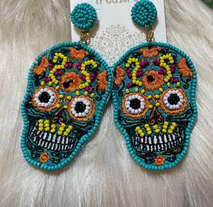 Boucles d'oreilles brodées à la main en cristal, boucles d'oreilles personnalisées multi-perles, bijoux de fête pour femmes au meilleur prix, boucles d'oreilles perlées - Product Image 6