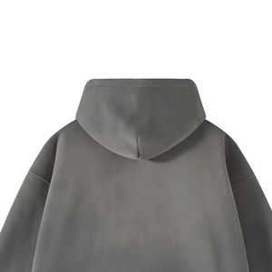 Sweat à capuche en molleton zippé surdimensionné pour hommes, poids lourd 100% coton, coupe régulière, logo personnalisé, sweats à capuche zippés à double effet soleil, vente en gros - Product Image 5