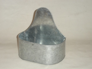 hot sell garden <b>decor</b> half round bucket metal unique <b>wall</b> planter outdoor and indoor hanging zinc <b>wall</b> planter <b>flower</b> pots - Product Image 4
