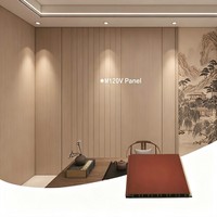 Panneau mural composite en bambou creux plat, classique, étanche, grade E0, classe B1, ignifuge, pour hôtel, commerce, salon