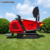 Mini-dumper sur chenilles Rhinoceros XN800, moteur diesel Kubota, capacité de charge 800 kg, châssis en L, certifié CE, haute efficacité, usage rural
