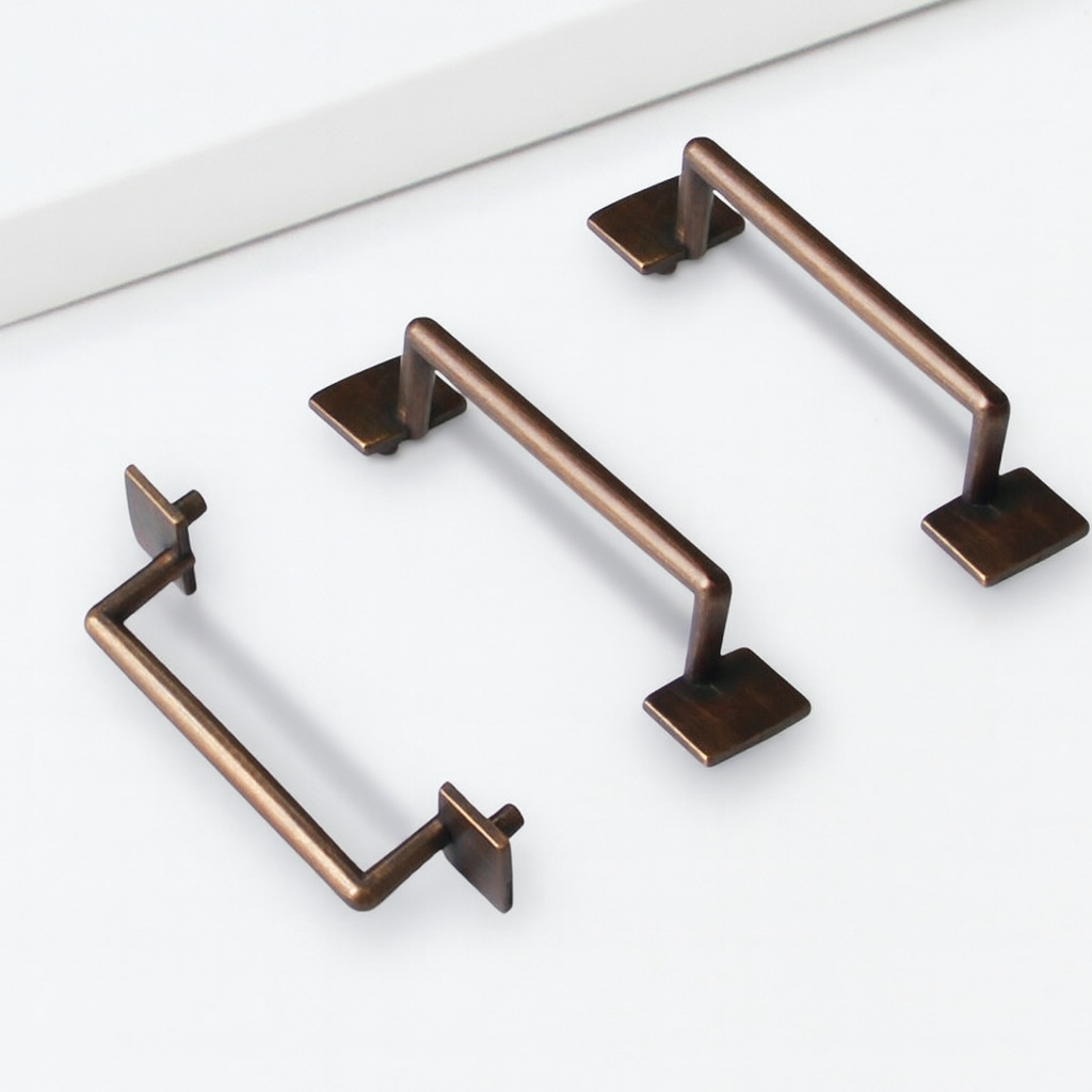 Minimalist Zamak U-Shaped Cabinet Handles Pulls for Kitchen Dining Wardrobe Furniture Dresser Drawer Midcentury Modern Design