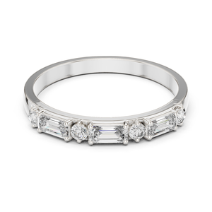 Anillo de Compromiso y Boda de Oro Rosa de 14K Purecarat con Diamante Redondo en Forma de Campana y Perla de Agua Dulce, Certificado IGI, Regalo de Lujo - Product Image 4