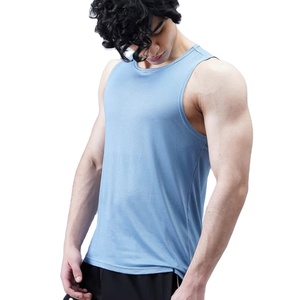 <b>Men</b> Cotton Polyester Fsbric <b>Singlet</b> Sleeveless Gym Wear Tank Top With Logo Printing Multiple Colors And Sizes - Product Image 6
