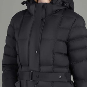 Chaquetas Bomber Impermeables de Alta Calidad con Capucha para Mujer, Abrigo de Invierno Cálido de Algodón y Nailon, Manga Larga, Venta al por Mayor - Product Image 4