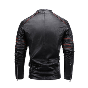 Nouvelle arrivée, veste en cuir pour homme, design unisexe, veste en cuir pour homme de haute qualité, vente en gros, OEM, veste en cuir pour homme de haute qualité, manches longues - Product Image 6