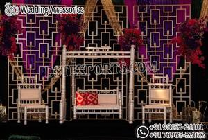 Wedding Stage Back Candle Wall With Umberellas Royal Design Wedding Candle Backwalls Wedding Stage Candle Walls Backdrop - Product Image 3
