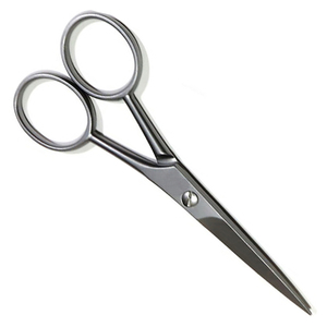 Stainless Steel Beauty Salon <b>Beard</b> Hair Cutting <b>Scissors</b> Dall Finish Straight Edge Blade Mustache Hair <b>Scissor</b> - Product Image 3