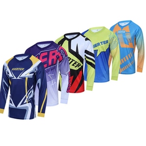 Maillot de moto à manches longues pour homme Technique de sublimation à séchage rapide Personnalisable Nom d'équipe pour les sports d'extérieur Basse quantité minimale de commande - Product Image 5