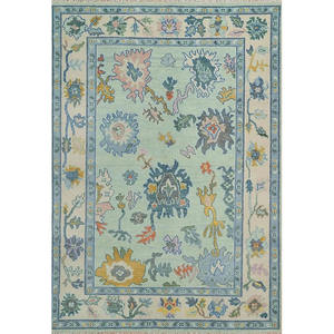 Grand tapis Oushak fait main, taille personnalisée, laine naturelle douce, très durable, tapis traditionnel pour le sol de la maison - Product Image 1
