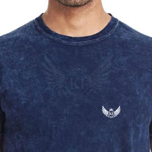 Summer Wear T-shirt délavé à l'acide T-shirt délavé à l'acide sur mesure avec logo personnalisé T-shirt de marque privée à vendre - Product Image 5