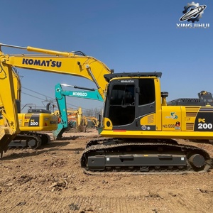 Excavatrice sur chenilles d'occasion Komatsu 200, marque japonaise d'origine, 20 tonnes, grande taille, excavatrice moyenne, excavatrice sur chenilles - Product Image 2