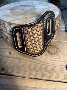 2025 personnalisé tactique cuir couteau couverture Portable Chef couteau gaine ceinture étui carbone arbre Direct usine poche organisateur - Product Image 5