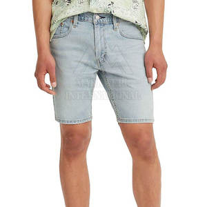 บริการ OEM ขายส่ง กางเกงยีนส์ขาสั้นผู้ชายแบบกำหนดเอง สินค้ามาใหม่ กางเกงยีนส์ขาสั้นผู้ชายแบรนด์ส่วนตัว - Product Image 1