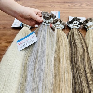 Cuticule pré-collée personnalisée Remy kératine alignée I-Tip Extensions de cheveux humains soyeux droits doux cheveux colorés faciles à utiliser - Product Image 4