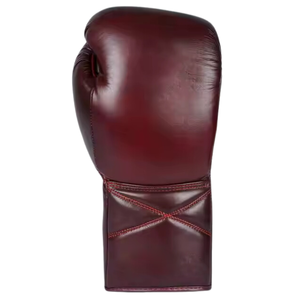 Gants de boxe professionnels à lacets en cuir, nouveaux et très vendus, poignées personnalisées, 14 oz, 16 oz, rouge, à lacets, pour adultes - Product Image 2