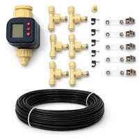 Kit de minuterie d'arrosage numérique automatique avec écran LCD pour système d'irrigation goutte à goutte micro pour jardin