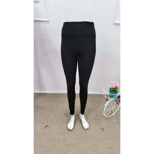 Leggings de sport longs pour femme avec détails sur les côtés, 37848 - Noir - Product Image 5