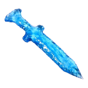 Natural Blue aqua Knife Figurines Home Office <b>Crystal</b> Stone <b>Decor</b> Ornaments Altar Dagger Statue for Wicca Supplies Tools Reiki - Product Image 3