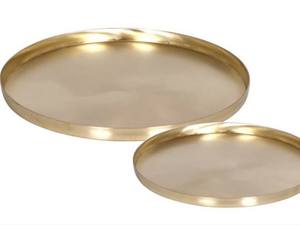 High Quality Luxury round Serving <b>Tray</b> Premium Aluminium Elegant Design - Product Image 4