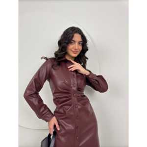 Abito in pelle <span class=keywords><strong>ZARA</strong></span> 1057 con vita naturale e funzione lavabile - Product Image 1