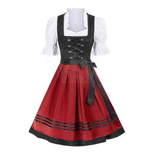 Manches courtes femmes bavarois Dirndl robe 2024 nouveauté femmes bavarois Dirndl robe à vendre - Product Image 1