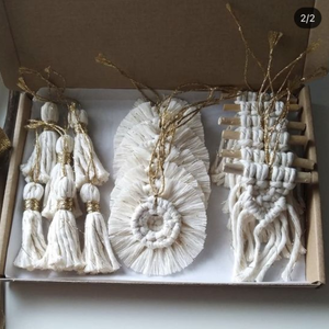 Adornos Navideños de Macramé Hechos a Mano al por Mayor, Decoración para el Hogar de Vietnam - Product Image 3
