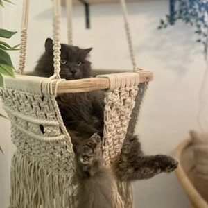 Silla colgante de juguete, Columpio de macramé-Columpio hecho a mano-Silla de columpio para bebé - Product Image 1