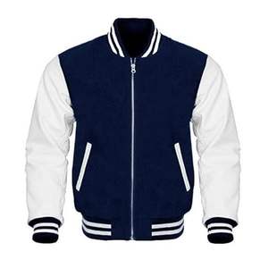 Precio de fábrica al por mayor personalizado bombardero Collage Varsity chaqueta deportiva hombres tela transpirable Letterman Varsity chaqueta - Product Image 3