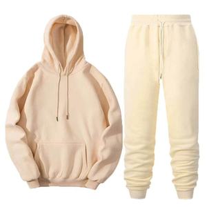 Conjunto de Dos Piezas de Ropa de Moda Otoño Invierno para Hombre, Talla Grande, Sudadera con Capucha Forrada, Pantalones Deportivos, Chándales para Hombre, Trajes con Capucha - Product Image 6