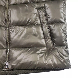 Men Genuine Leather Gilet Winter <b>Hip</b> Hop Outer Wear Turtleneck Warm Cotton Lined OEM Wholesale - Product Image 3