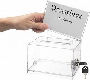 Boîte de donation en acrylique sécurisée 2025 avec serrure Design élégant pour événements, collectes de fonds et œuvres de bienfaisance - Product Image 4