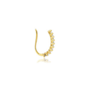 Baguette CZ Stone Cartílago Pendientes Venta al por mayor Turco 925 Joyería de plata esterlina - Product Image 3